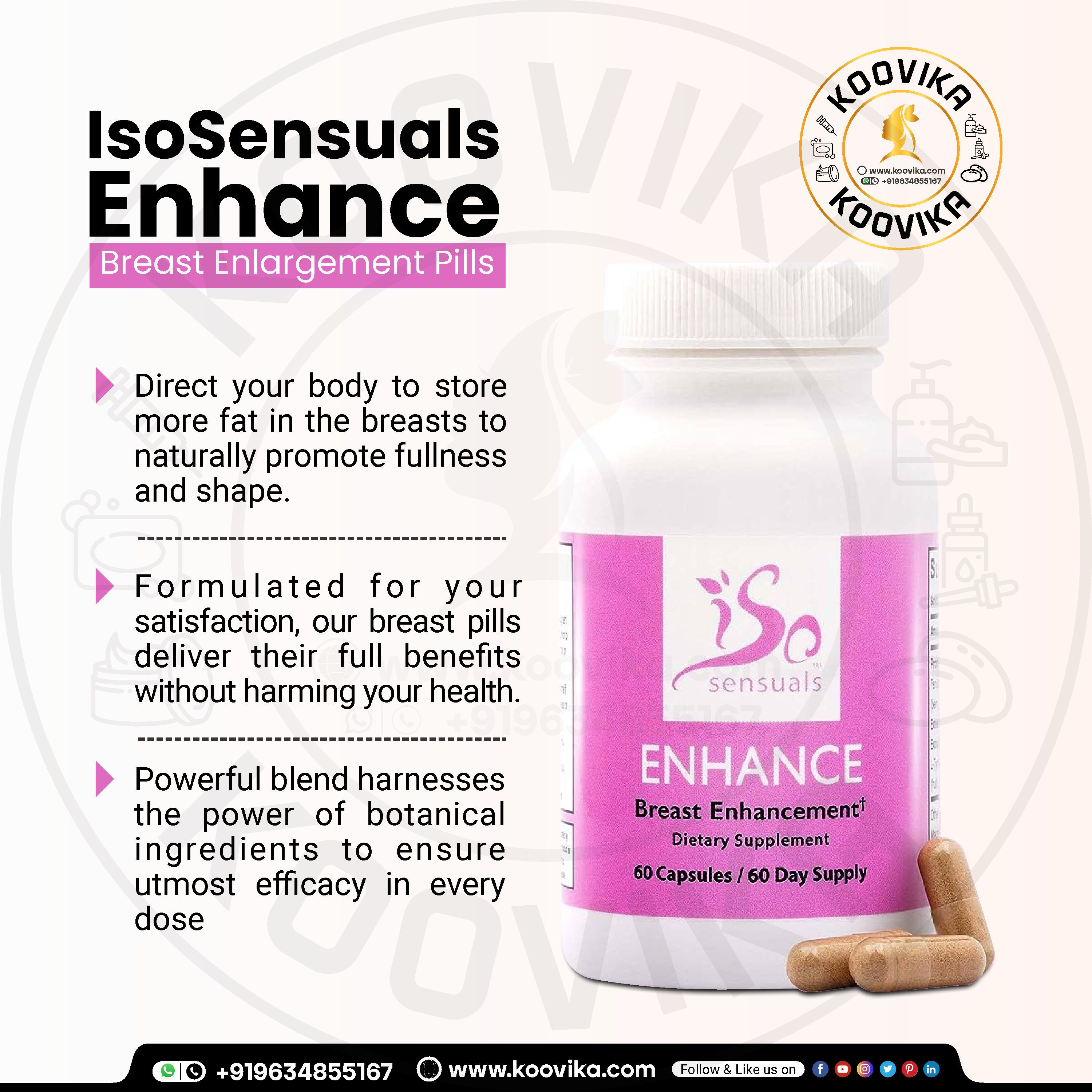IsoSensuals Enhance Breast Enlargement Pills