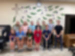 A group of middle and high school students at Trinity Lutheran, Church, School, and Childcare smiling