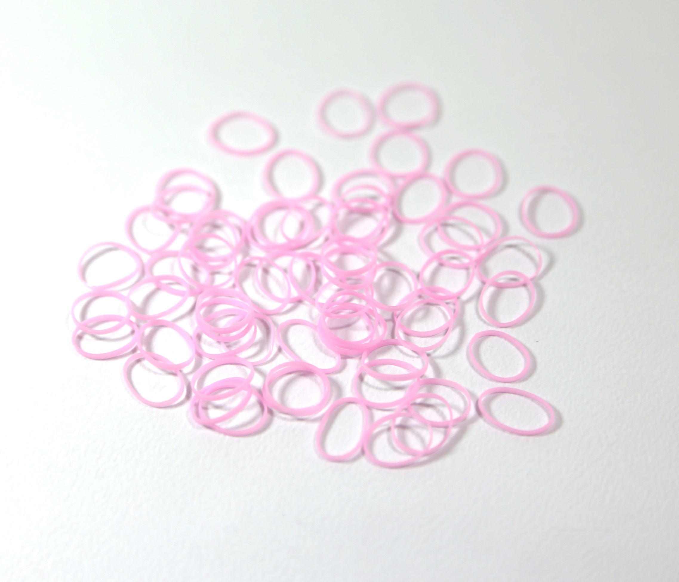 Gummisnoddar Rosa (Små) 15st