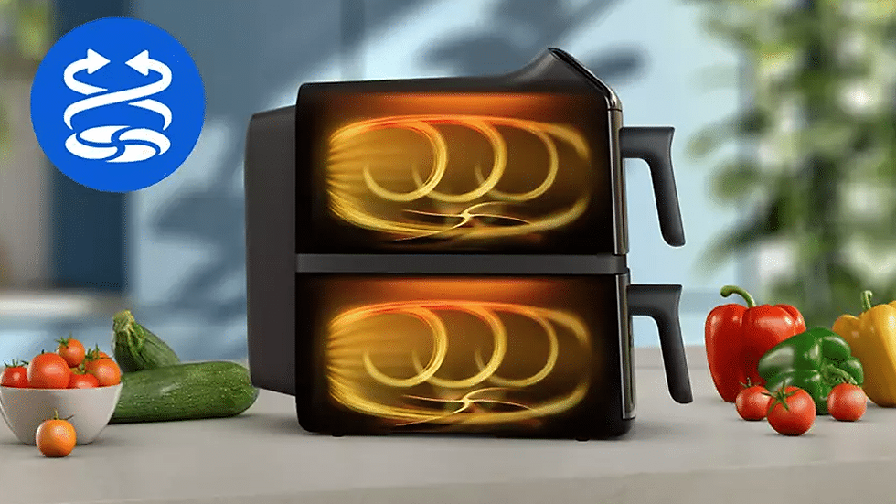 Thumbnail: Philips Series 4000 Air Fryer, 10L, Stacked Dual Basket