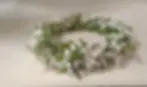 Coronita para la cabeza con flores en floristería en Valencia La Alquería