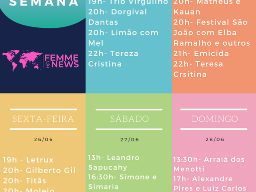 Lives da semana
