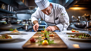 chef preparing dish
