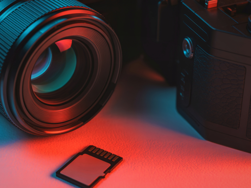 Close up of camera equipment