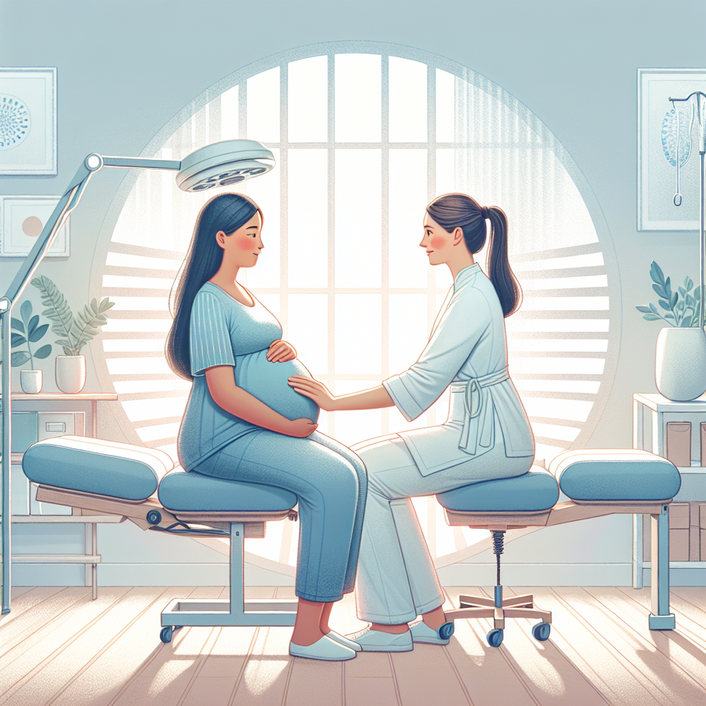 Pregnant Woman Receiving Chiropractic Care