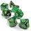 Thumbnail: "Demon's Fire" dungeons and dragons metallic green & black dice