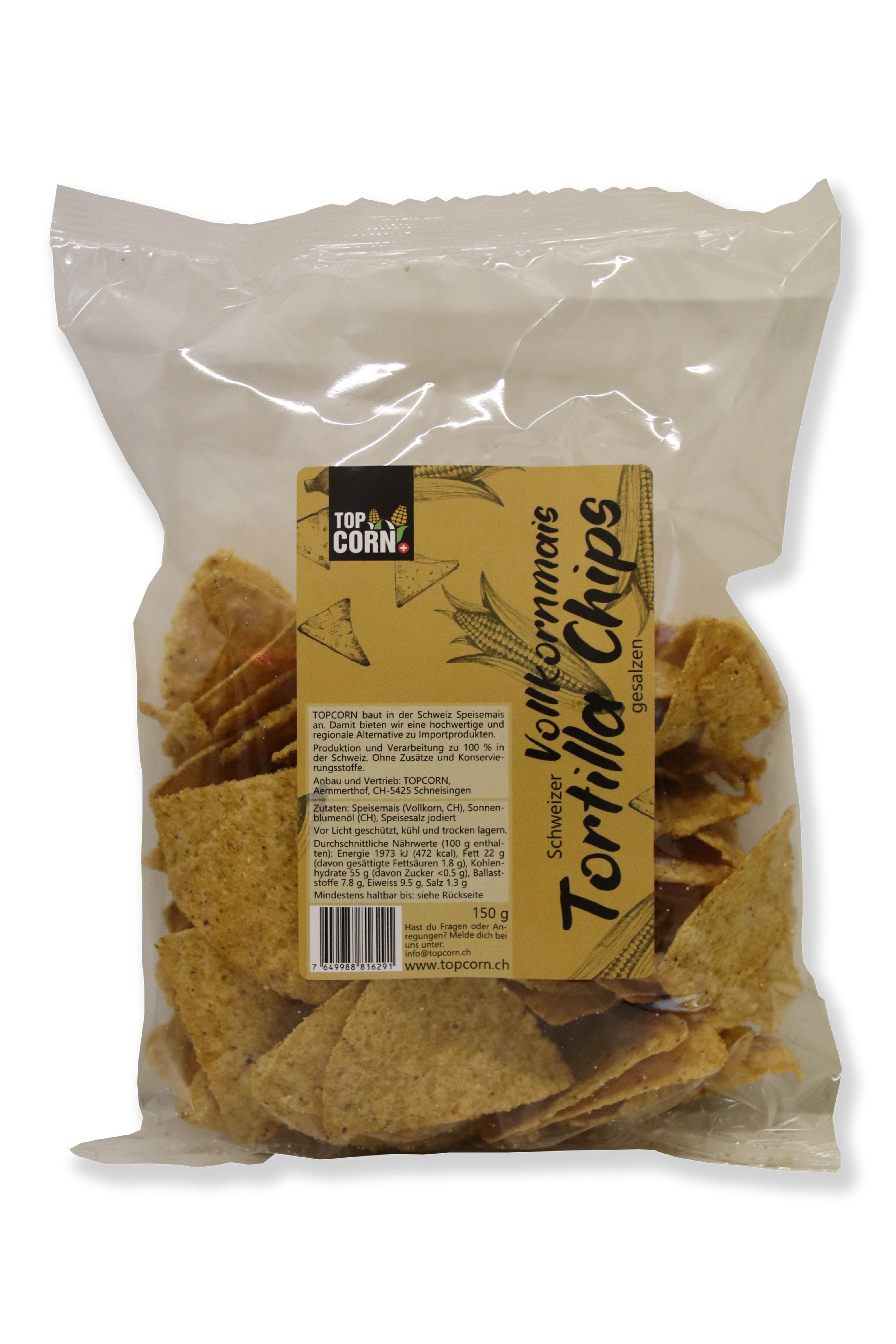 Vollkornmais Tortilla Chips 150g
