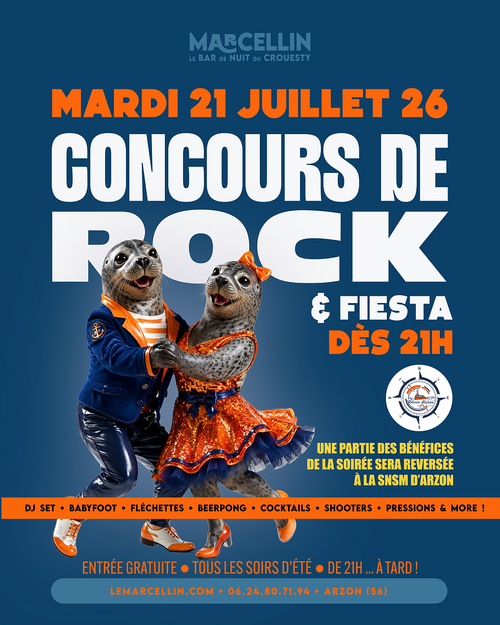 🛟 🕺Concours de Rock pour la SNSM d'Arzon 🛟 🕺 (et FIESTA BIEN SUR!)