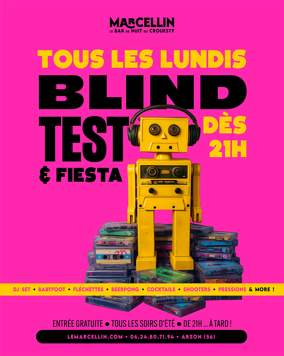 LUNDI c'est ⁉️ BLIND TEST & FIESTA ⁉️