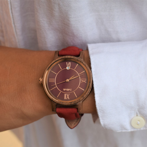 Zeitholz】zei-0279(時計/ﾜｲﾝ×ﾚｯﾄﾞ) Ladies | atsophy