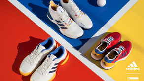 Pharrell Williams lança modelos especiais para prática de tênis.