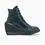 Thumbnail: CHUCK 70` DE LUXE WEDGE LEATHER HI TOP INTO THE VOID/GOLD/INTO THE VOID