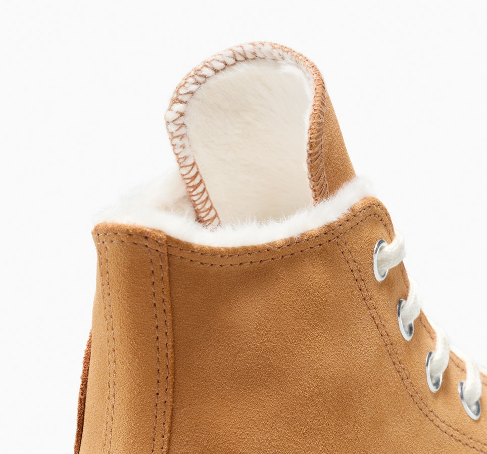 Thumbnail: AS HI TOP COZY SUEDE DARK BROWN/BEIGE