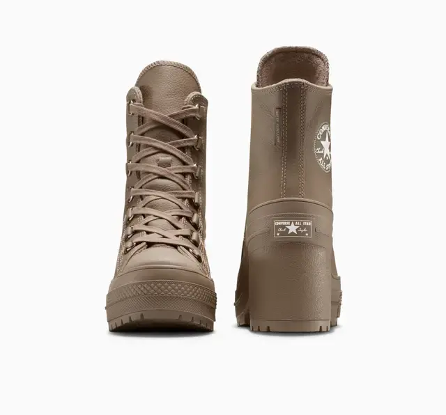Миниатюра: AS CHUCK 70` DE LUXE HEEL PLATFORM LEATHER  CLASSIC TAUPE/CLASSIC TAUPE