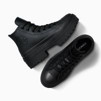 Thumbnail: AS LUGGED HEEL PLATFORM WATERPROOF HI TOP BLACK