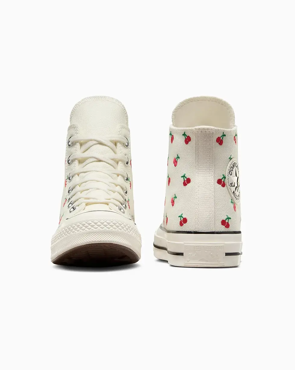 Миниатюра: AS CHUCK 70`CHERRIES HI TOP EGRET/BLACK/RED