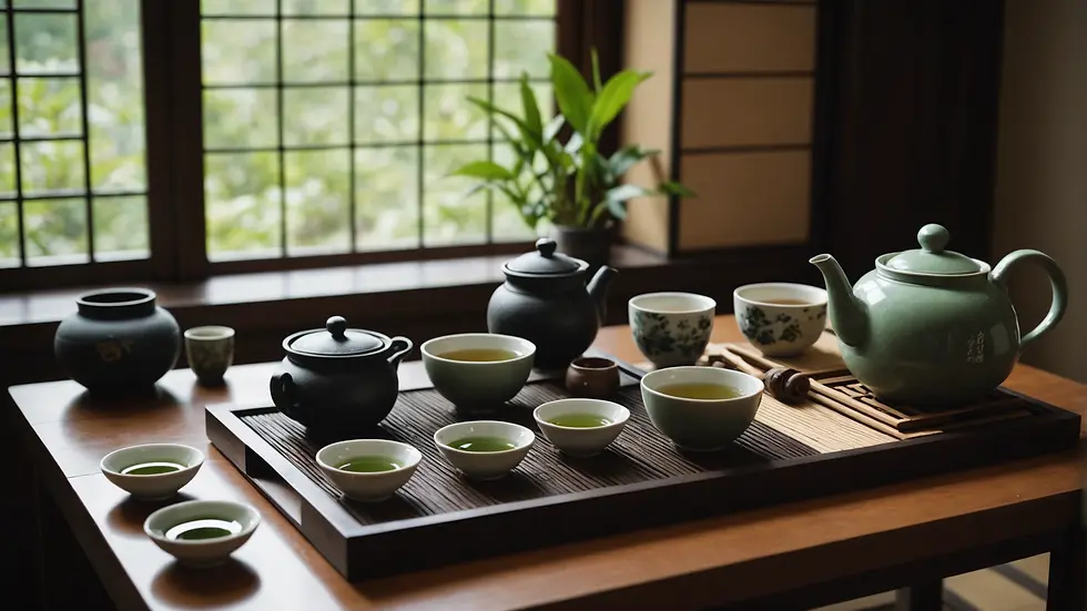 A serene tea setup