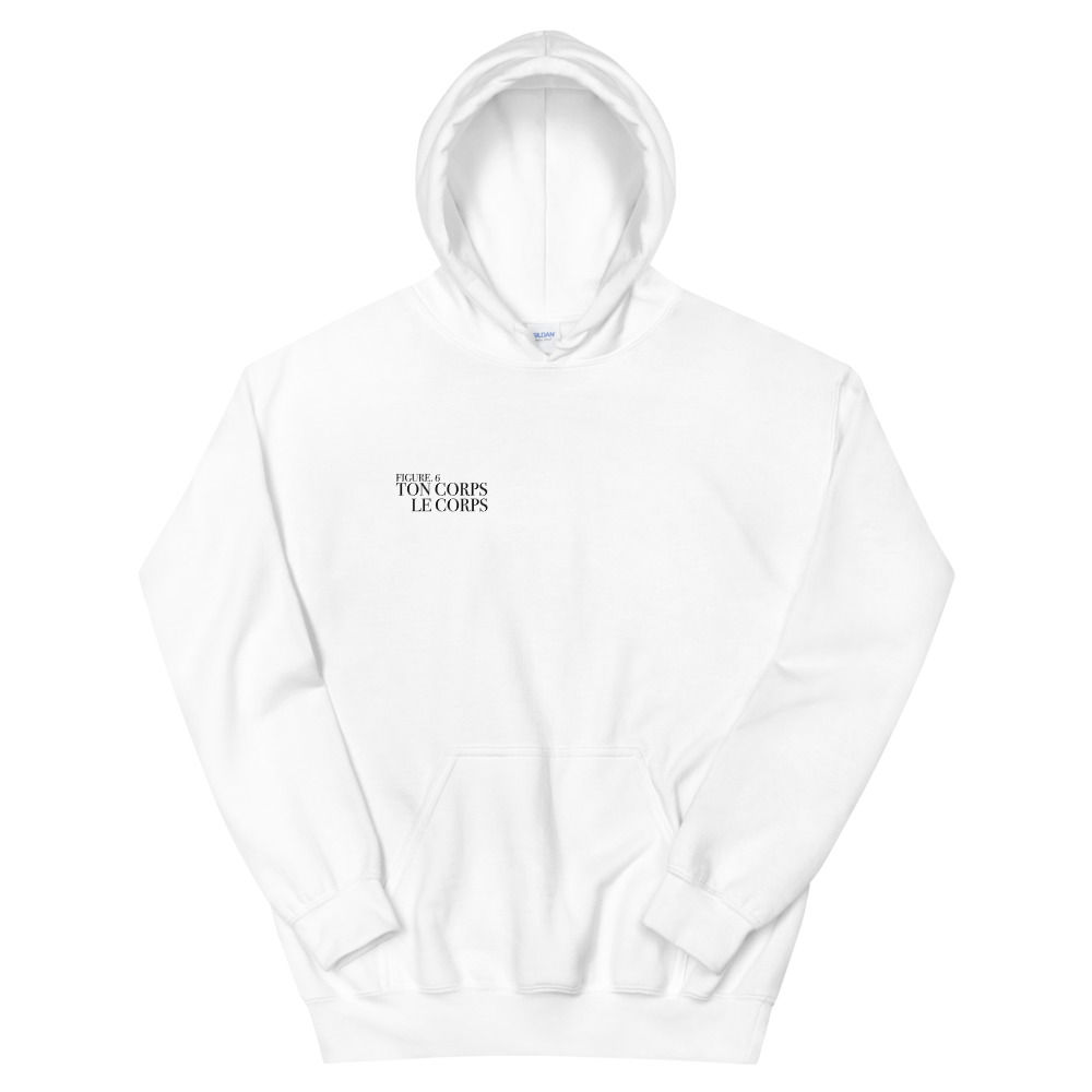 YOUR BODY. THE BODY HOODIE-WHITE