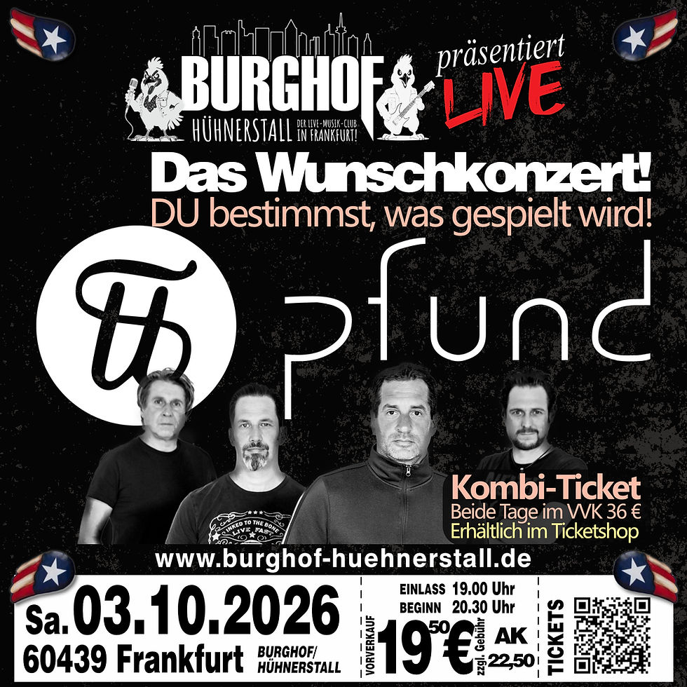 PFUND | DOPPELSHOW 02./03. Oktober | Das WUNSCHKONZERT am 03.10.