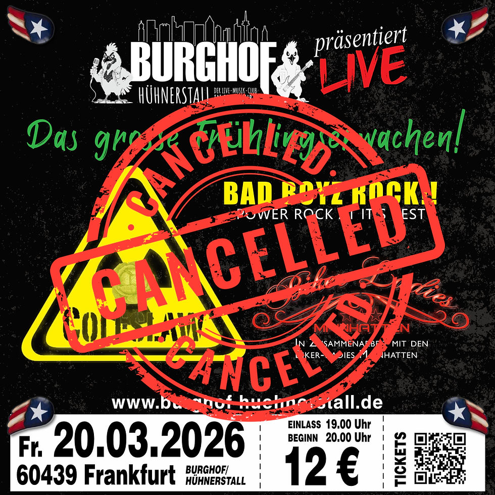 ABGESAGT!!!! COLESLAW - BAD BOYZ ROCK feat. Biker Ladies Mainhatten