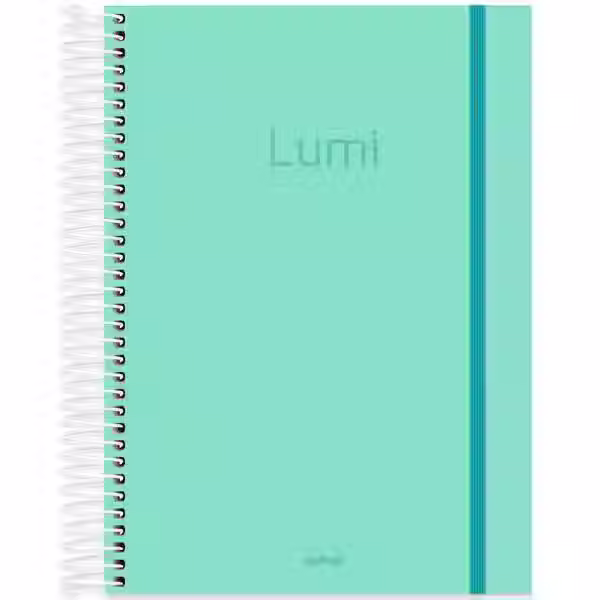 Miniatura: Caderno Universitário Capa Dura 240 Fls Lumi Spiral