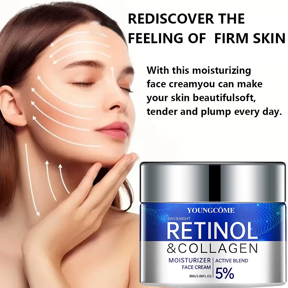 Thumbnail: Retinol Cream & Serum Set - Anti-Aging Face Treatment for Wrinkles & Elasticity 