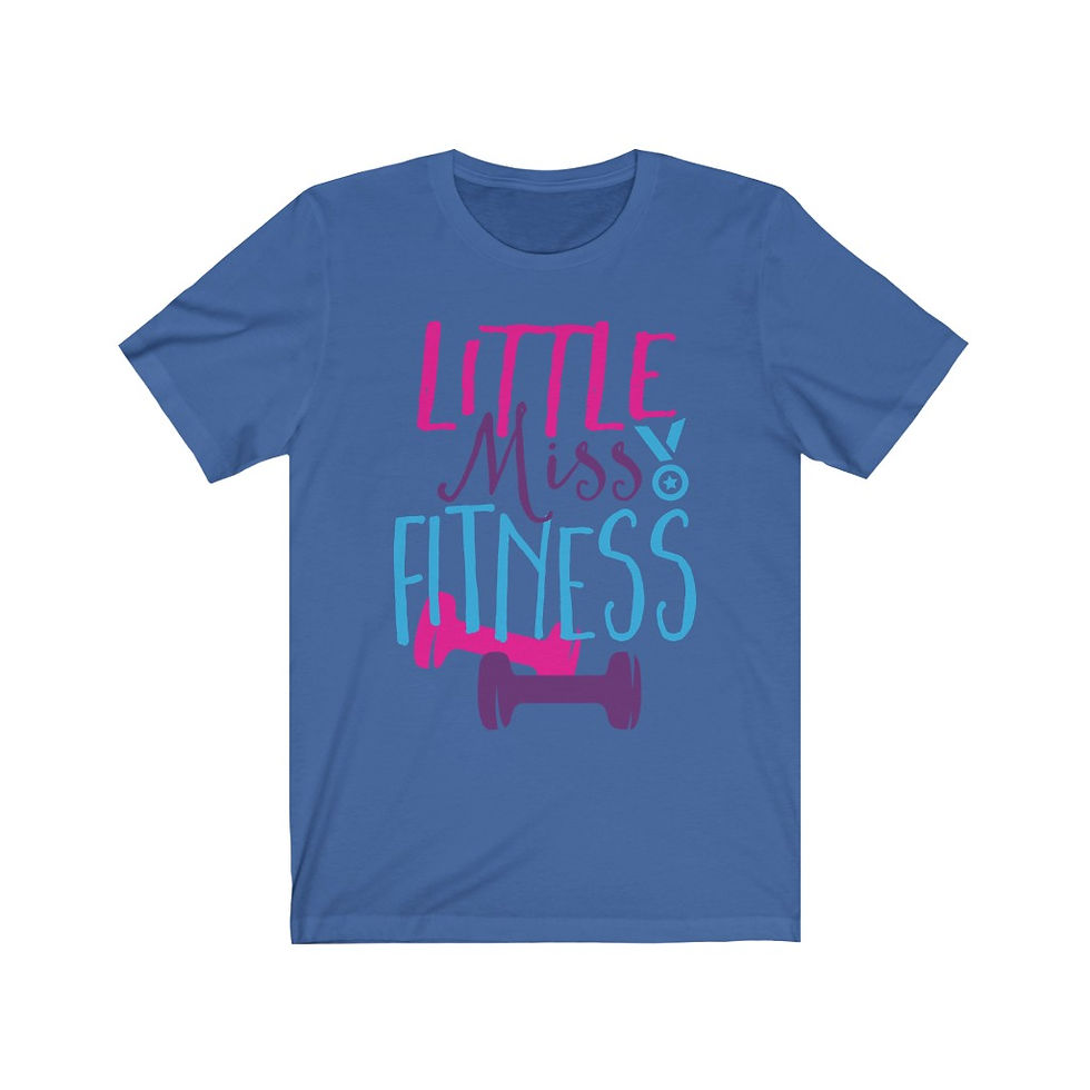 Thumbnail: Fifth & Feather - "Little Miss Fitness" Unisex Jersey Short Sleeve Tee
