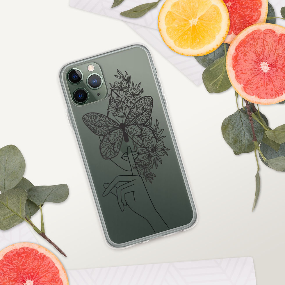 Thumbnail: Line Drawing Butterfly Design iPhone Case
