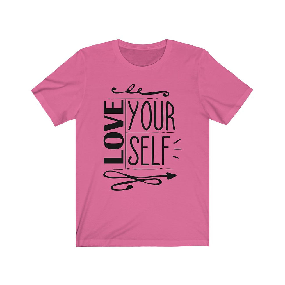 Thumbnail: Fifth & Feather Love Yourself Motivational Quote Unisex Jersey Short Sleeve Tee