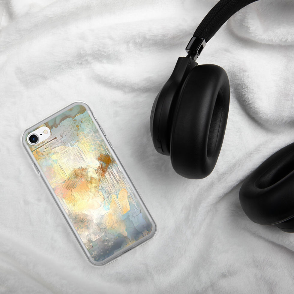 Thumbnail: Abstract Gold Marble Design iPhone Case 