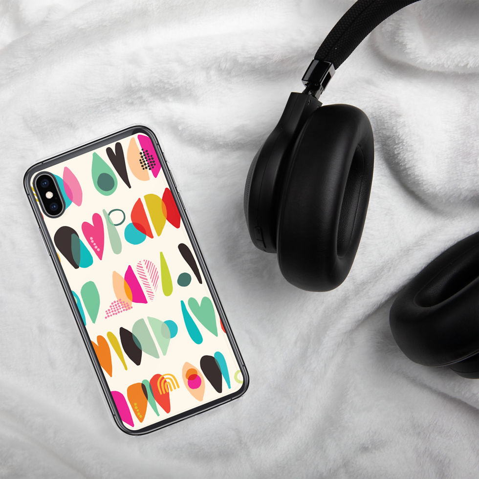 Thumbnail: Abstract Hearts iPhone Case
