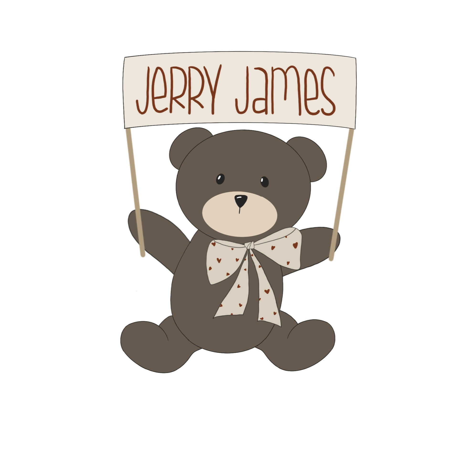 Banner Bear Cookie Cutter