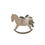 Miniatura: STL Floral Rocking Horse-3.75"