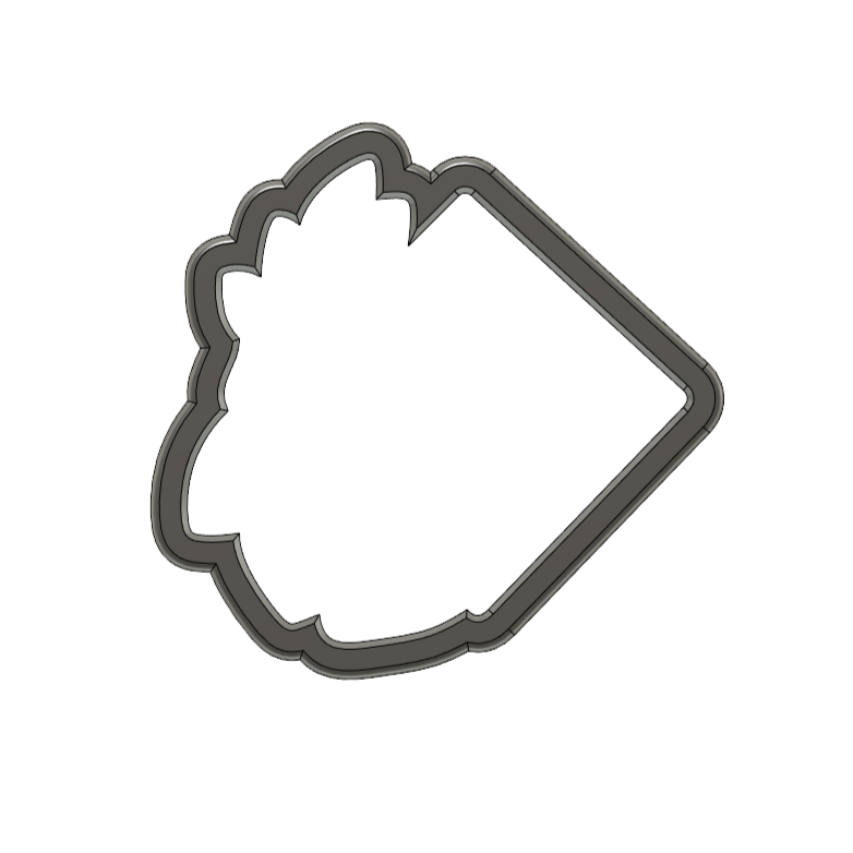 Miniature : Floral Square Cookie Cutter