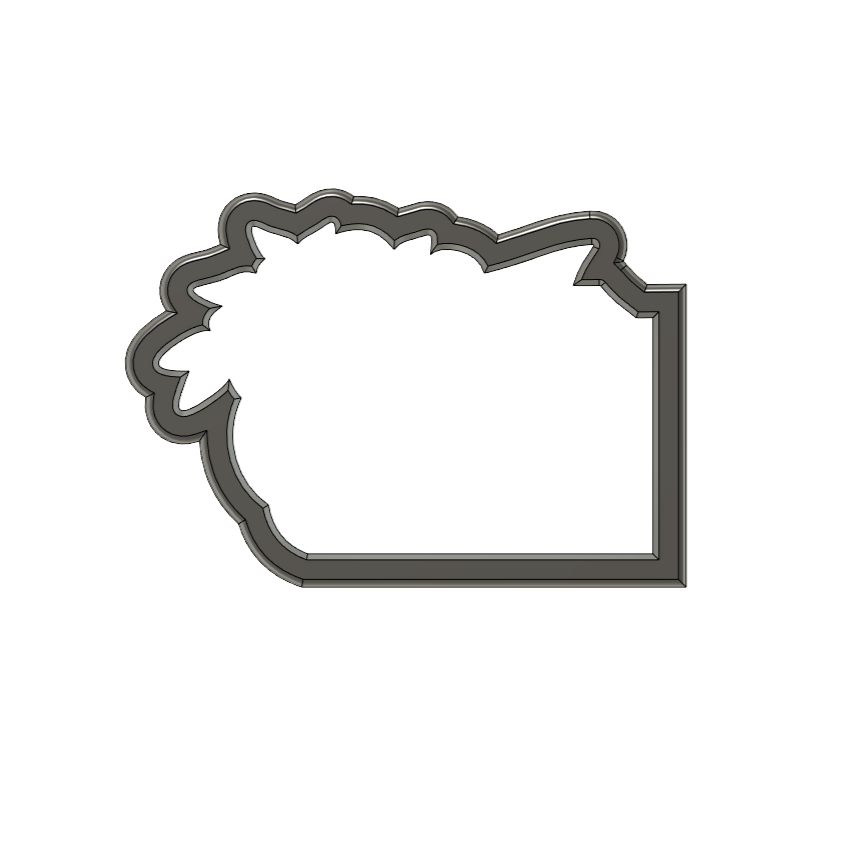 Miniature : Floral Tag Cookie Cutter