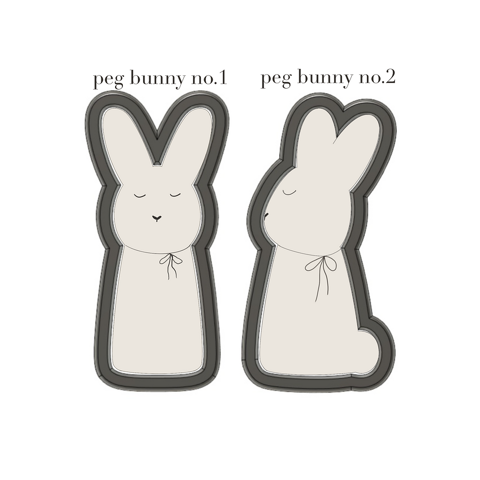 Miniature : Tall Peg Bunny Cookie Cutters