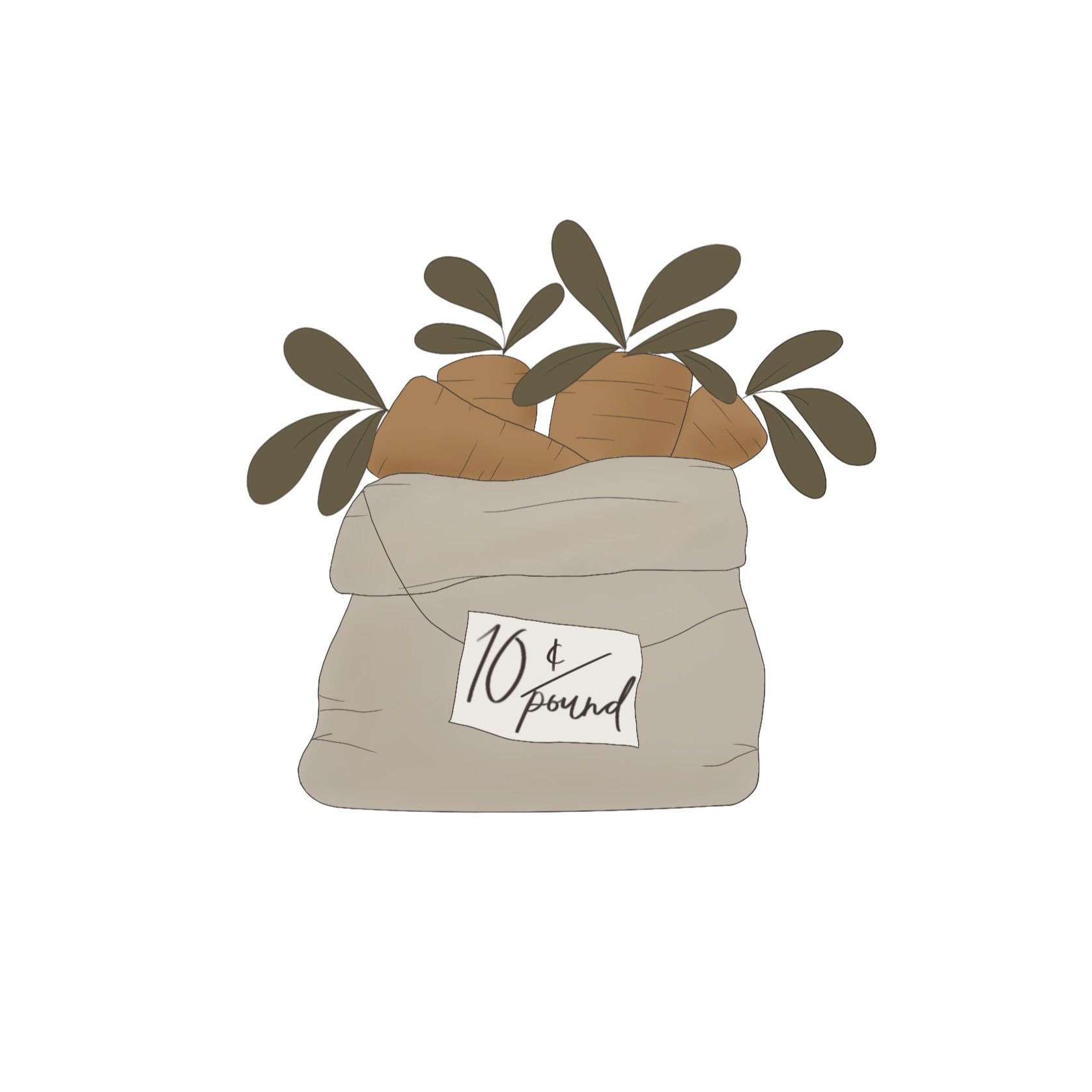 STL Carrot Bag - 3.5"