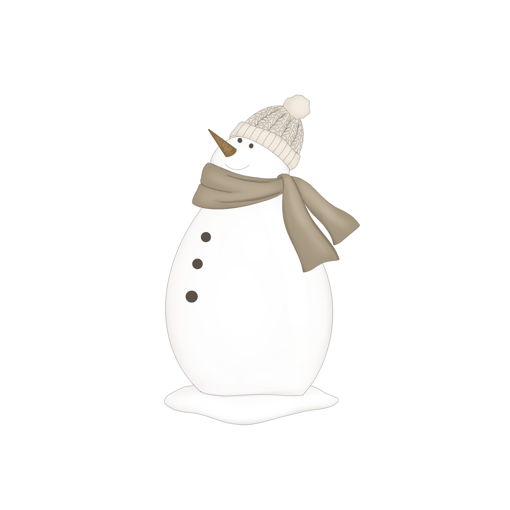 STL Scarf Snowman-4.5"