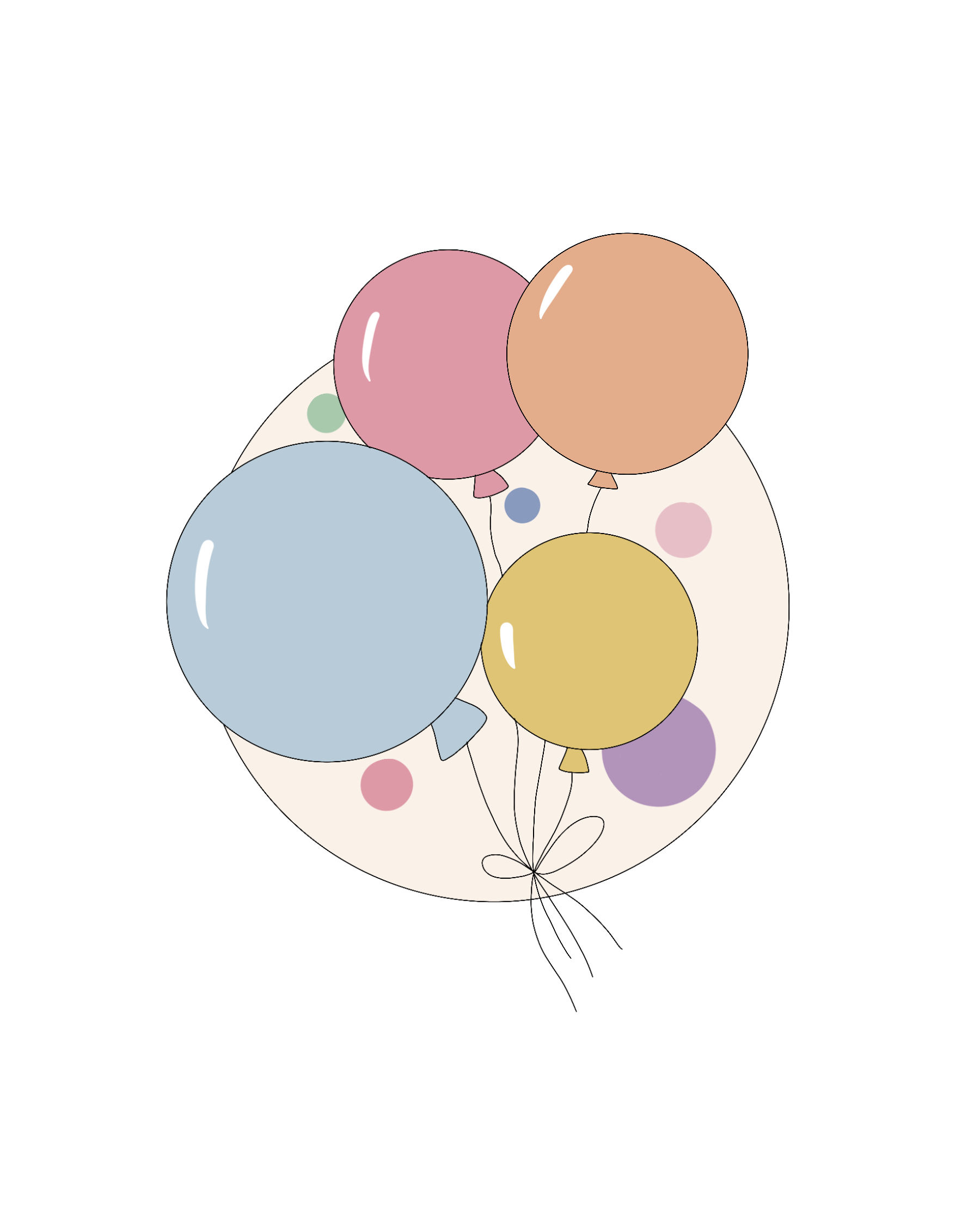 STL Party Balloon Plaque-3.5"