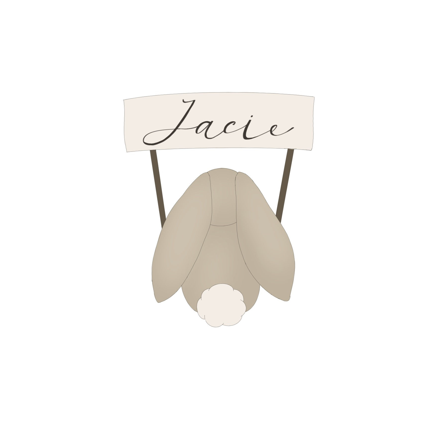 STL Banner Bunny-3.75"