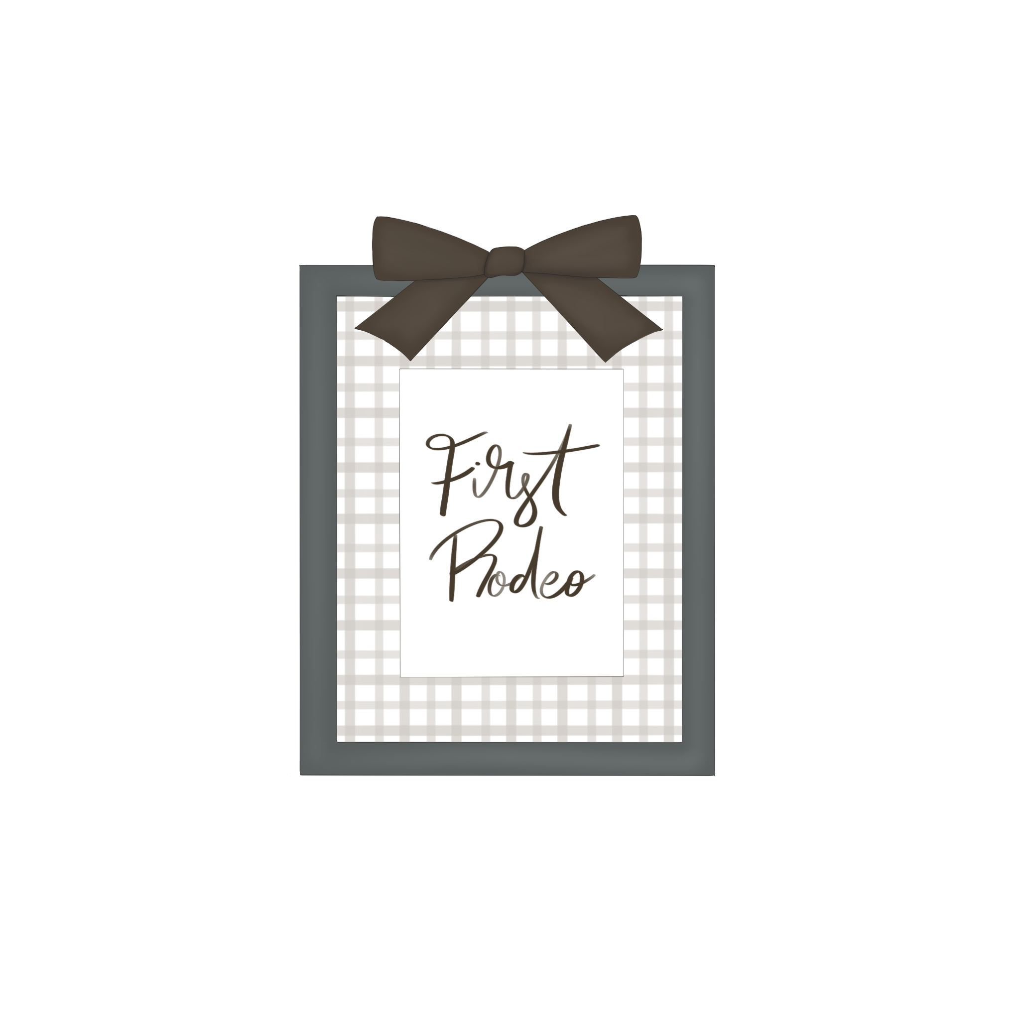 STL Bow Rectangle Frame-4.5"