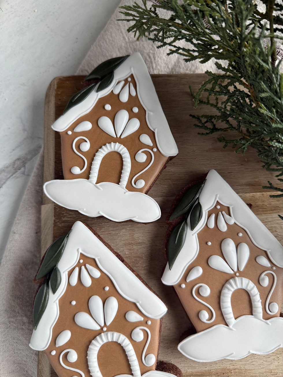 Miniature : STL Greenery Gingerbread House-4.5"