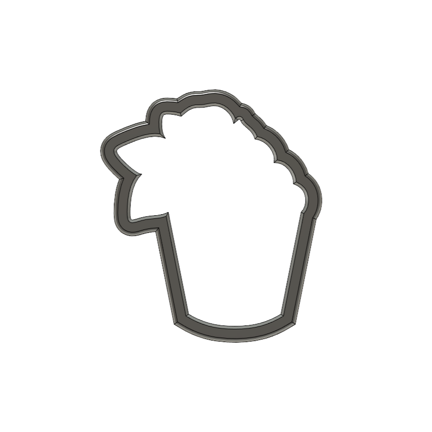 Thumbnail: Tall Floral Cupcake Cookie Cutters