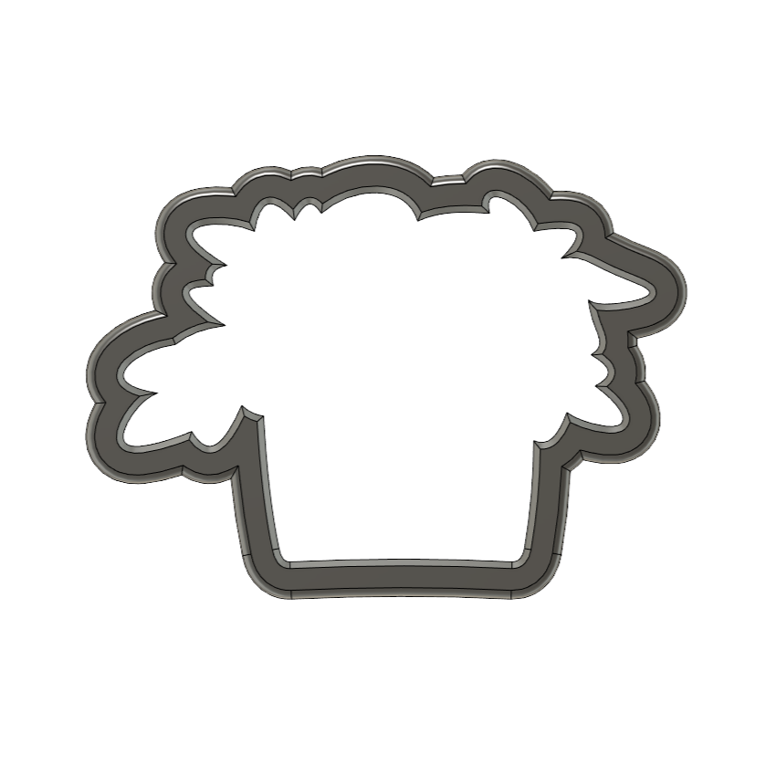 Miniature : Floral Comb Cookie Cutter