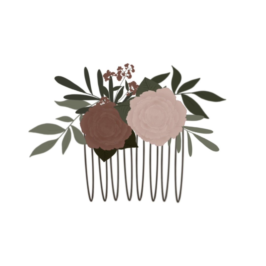 Floral Comb Cookie Cutter
