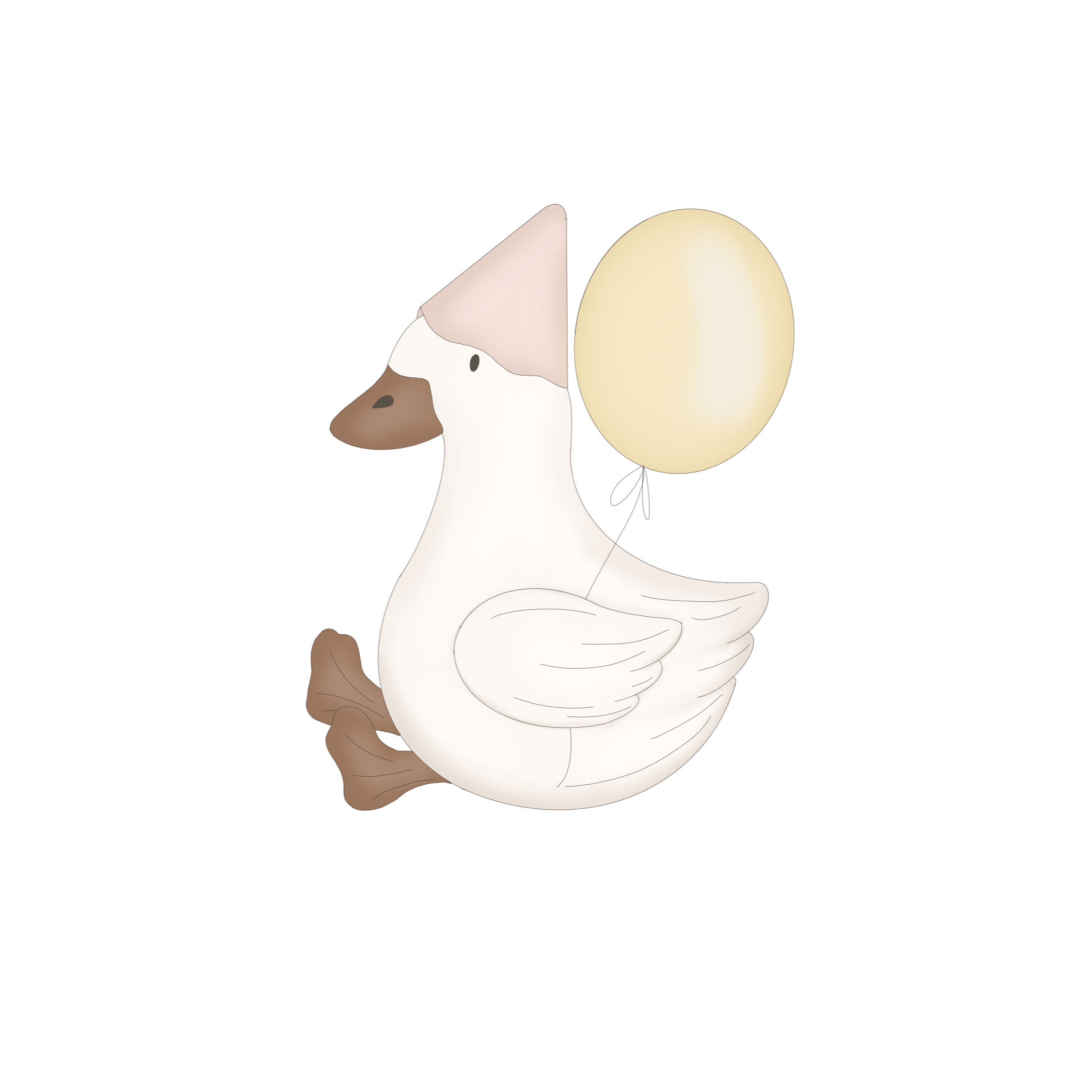 STL Mini Birthday Goose-3"