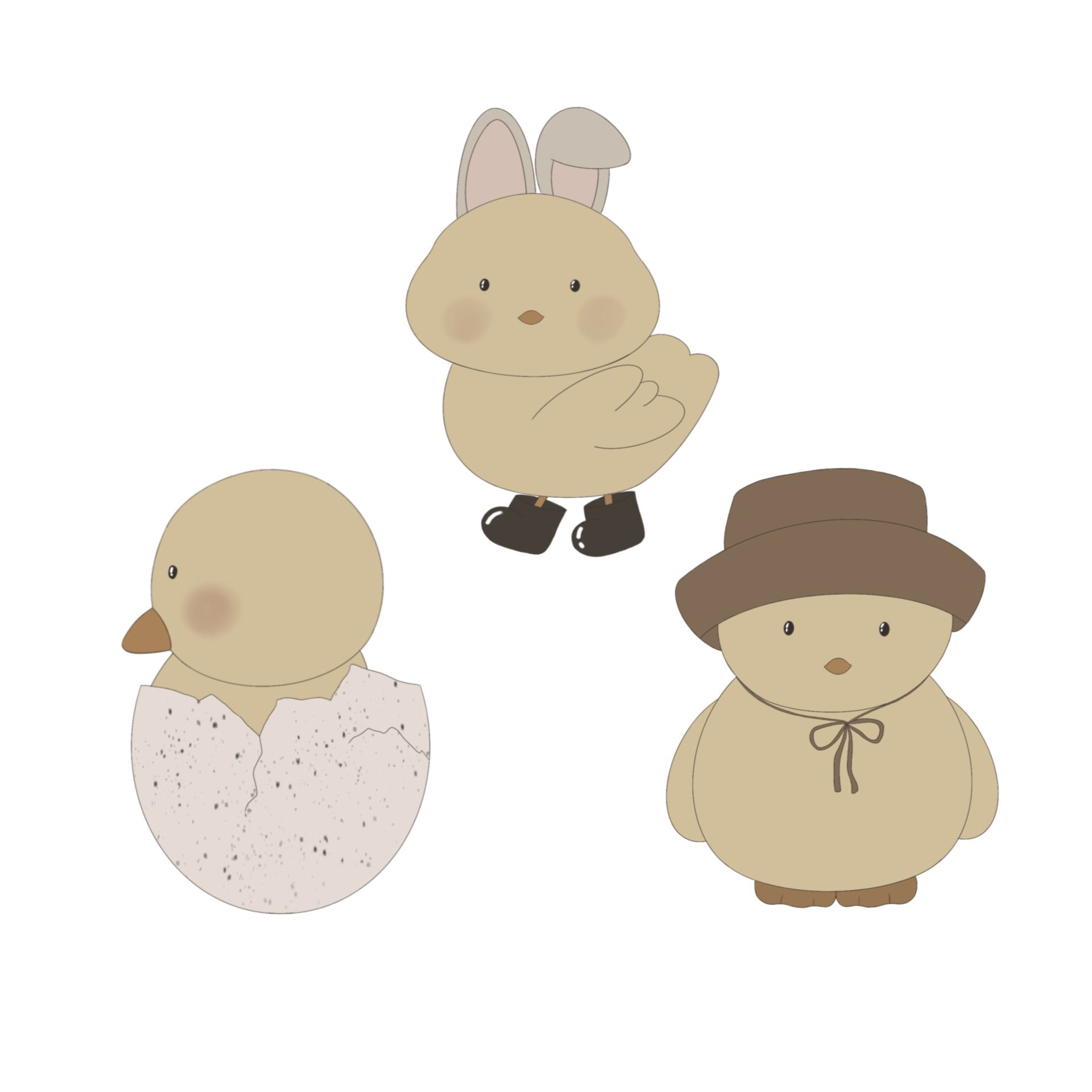 STL Mini Chick Set 3-piece