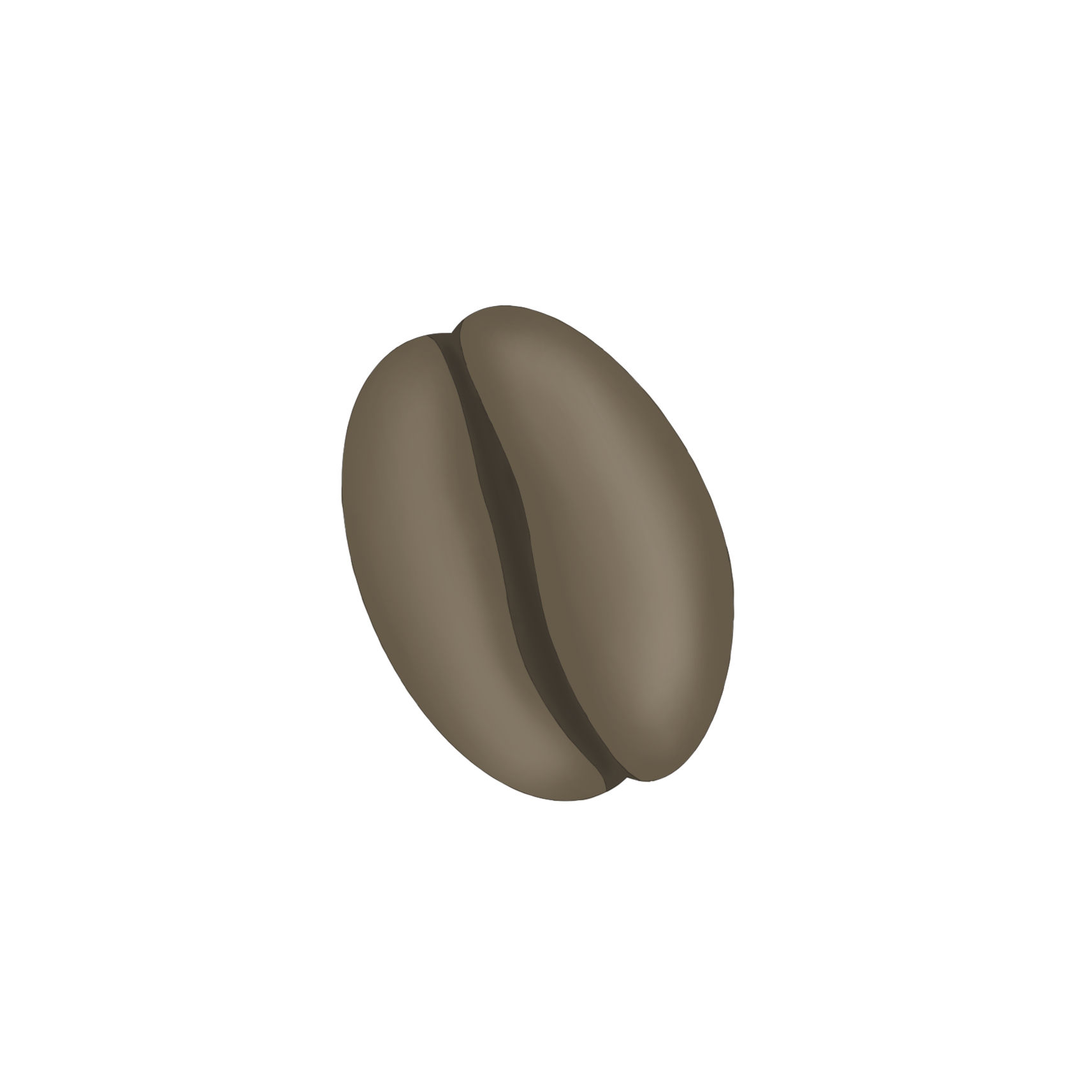 STL Coffee Bean-3.5"