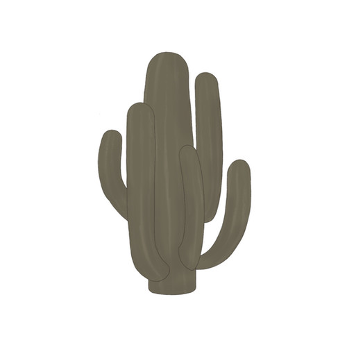 The Fussy Pup Saguaro Cactus Cookie Cutter - Handmade Heavyweight Copper, 5.25" X 2.75", Western Theme Baking - View #12