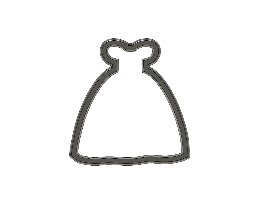 Miniature : STL Princess Dress - 3.5"